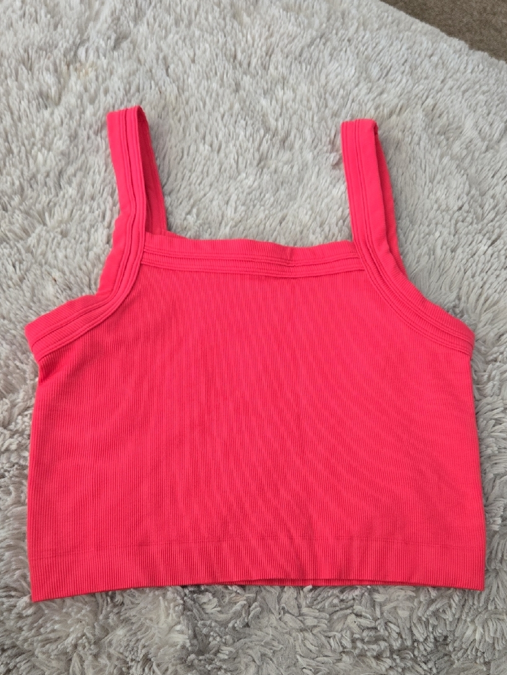 Urban Outfitters Ribbed Square-Neck Crop Tank